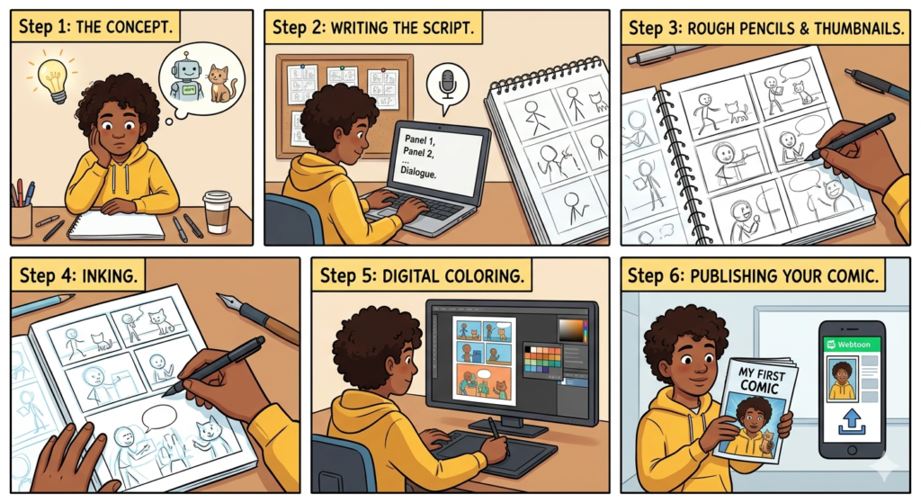 Teach Me First Comic: A Complete Beginner’s Guide to Your First Comic teach me first comic
